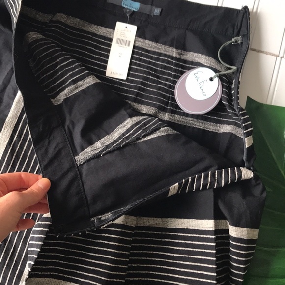 Anthropologie Eva Franco skirt black cream NWT - Picture 4 of 12